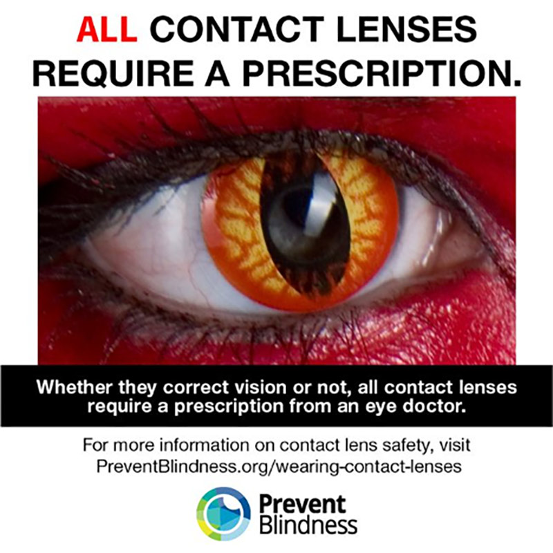 Beware of Costume Contacts this Halloween - Discovery Eye Foundation